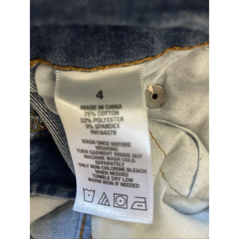 Aeropostale Jeans Women's Distressed Skinny Medium Wash Size 4 - Picture 5 of 5